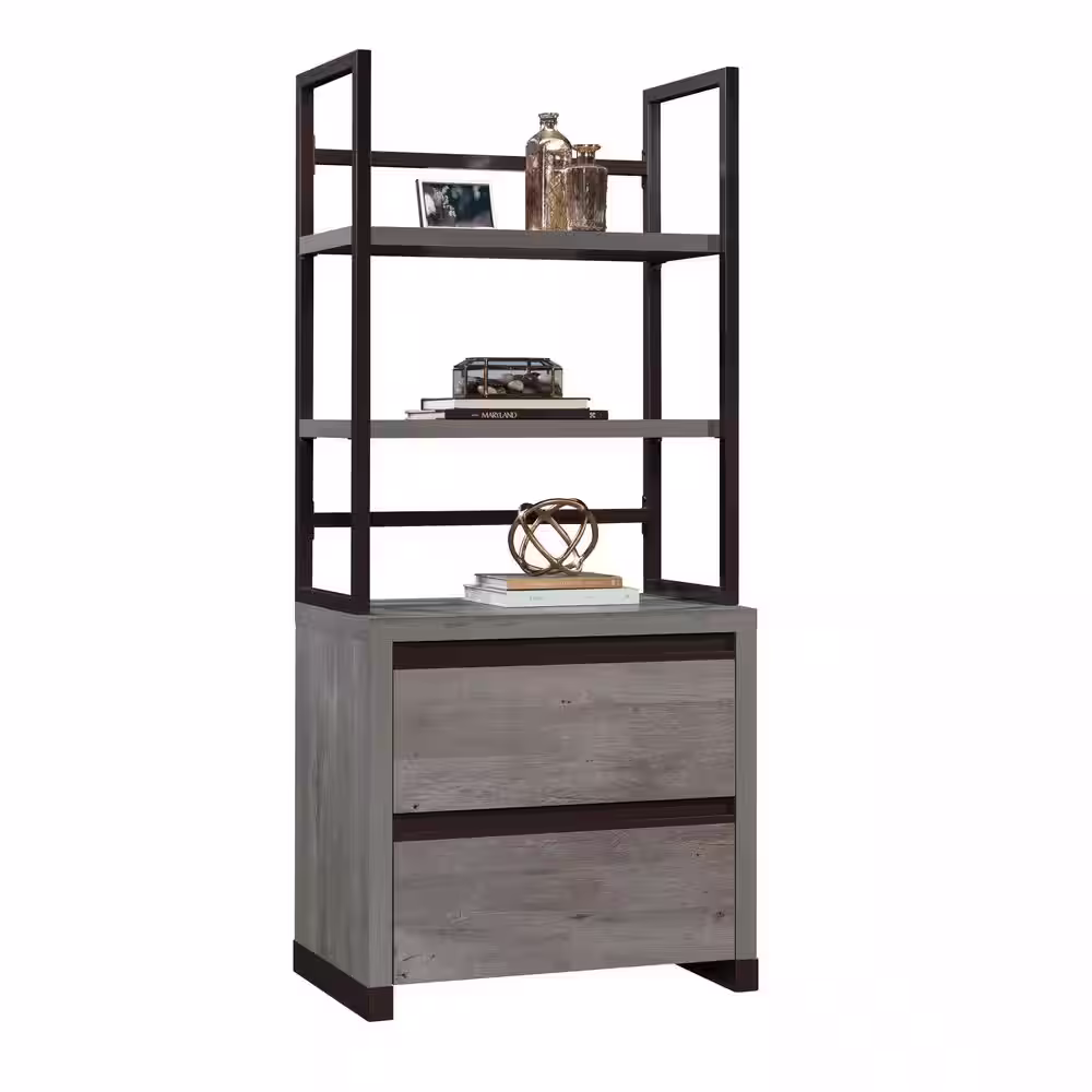 SAUDER Manhattan Gate Mystic Oak Lateral File Cabinet with Locking Drawer