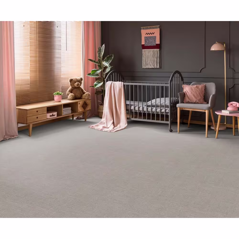 Home Decorators Collection Wheatfield - Porcelain - Beige 34 oz. SD Polyester Pattern Installed Carpet