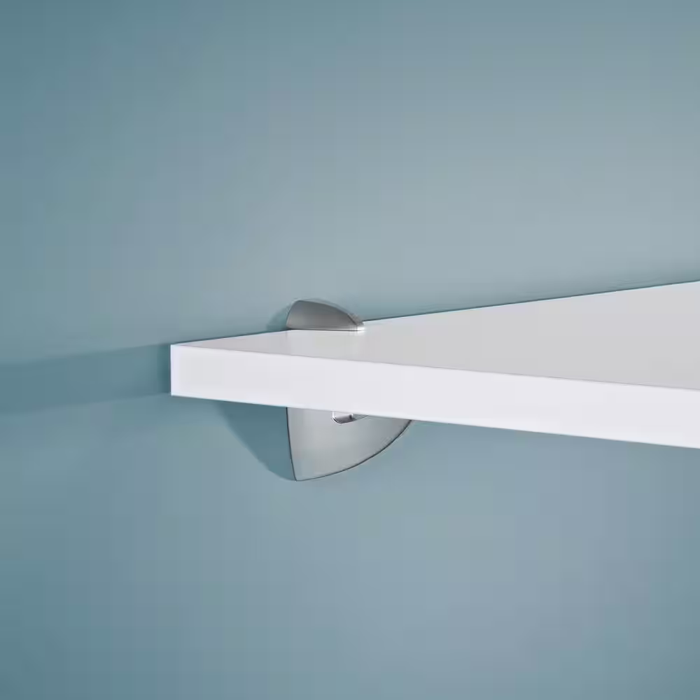 Dolle SCOOP 0.2 in.- 1 in. Silver Adjustable Shelf Bracket (2-Pack)