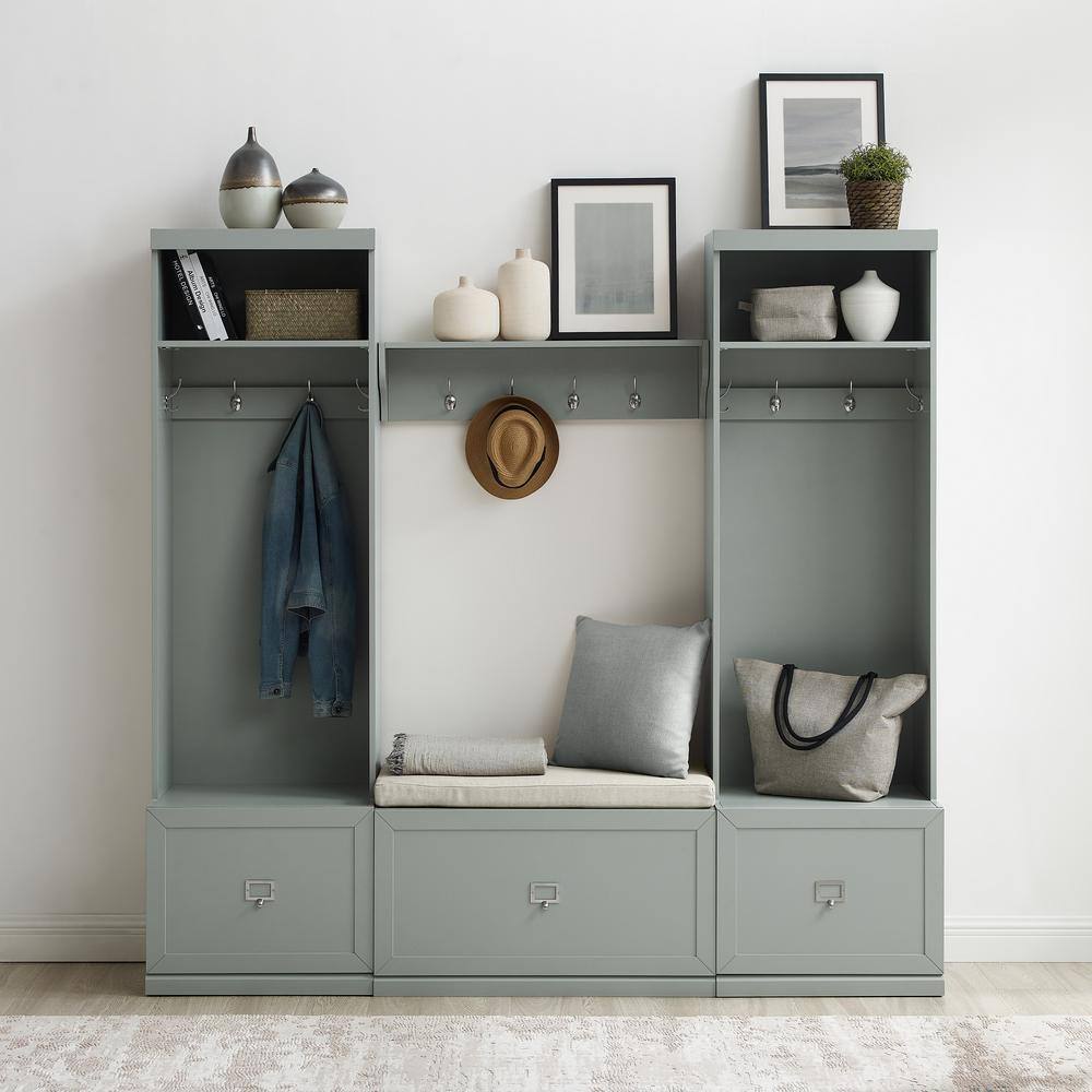 CROSLEY FURNITURE Harper Gray 4-Piece Hall Tree Set