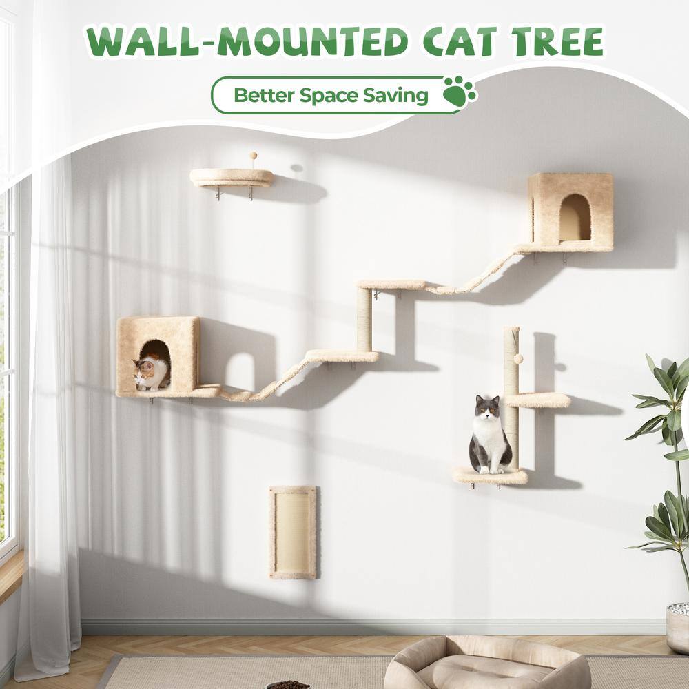 COZIWOW Wall Mounted Cat Tree Climber Set