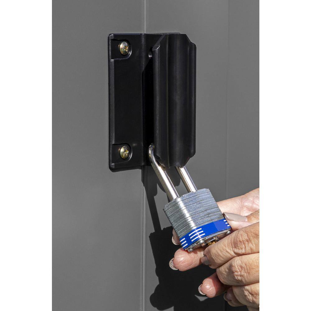 Arrow Classic 10 ft. W x 12 ft. D Charcoal Metal Shed, 115 sq. ft.