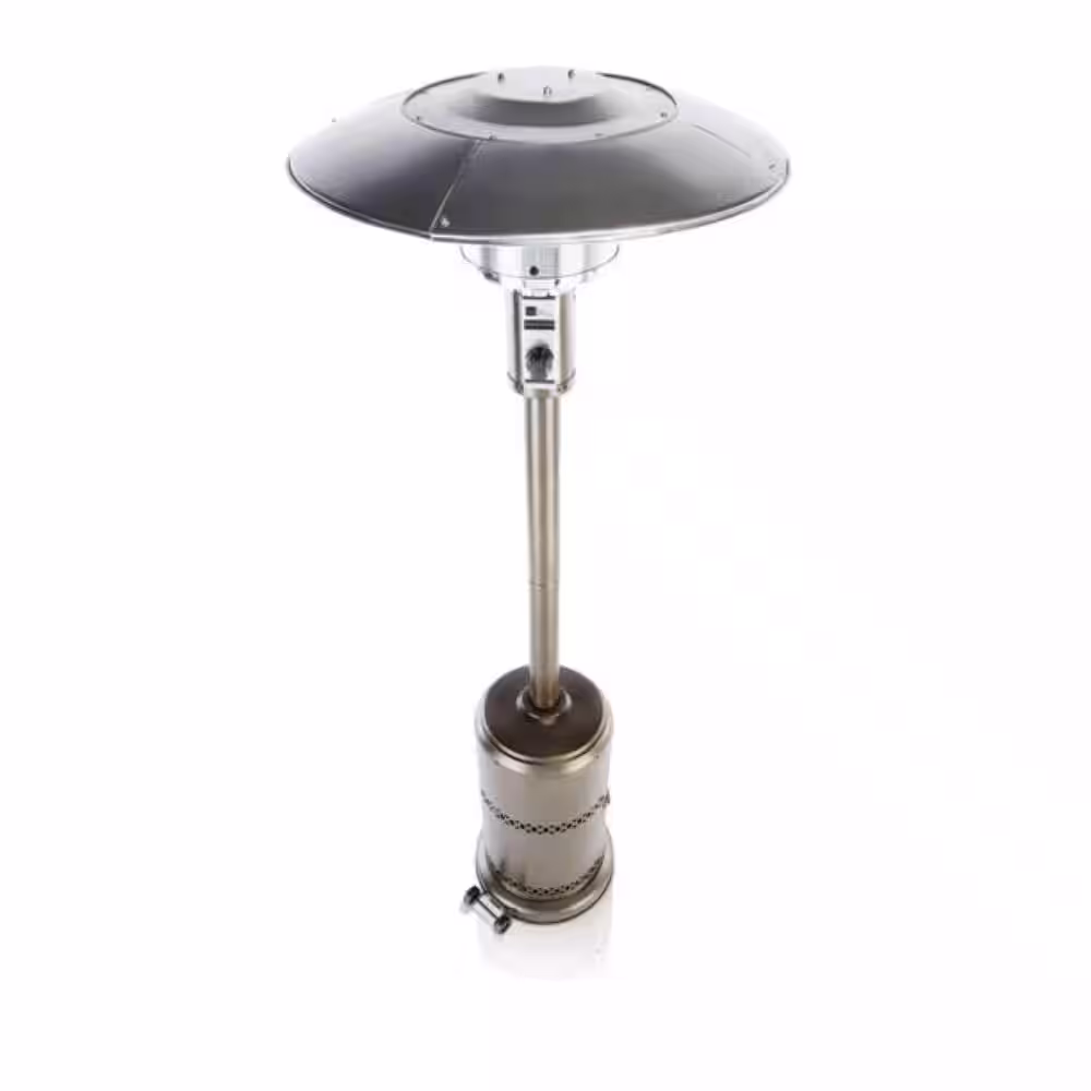None 48,000 BTU Freestanding Propane Steel Patio Heater