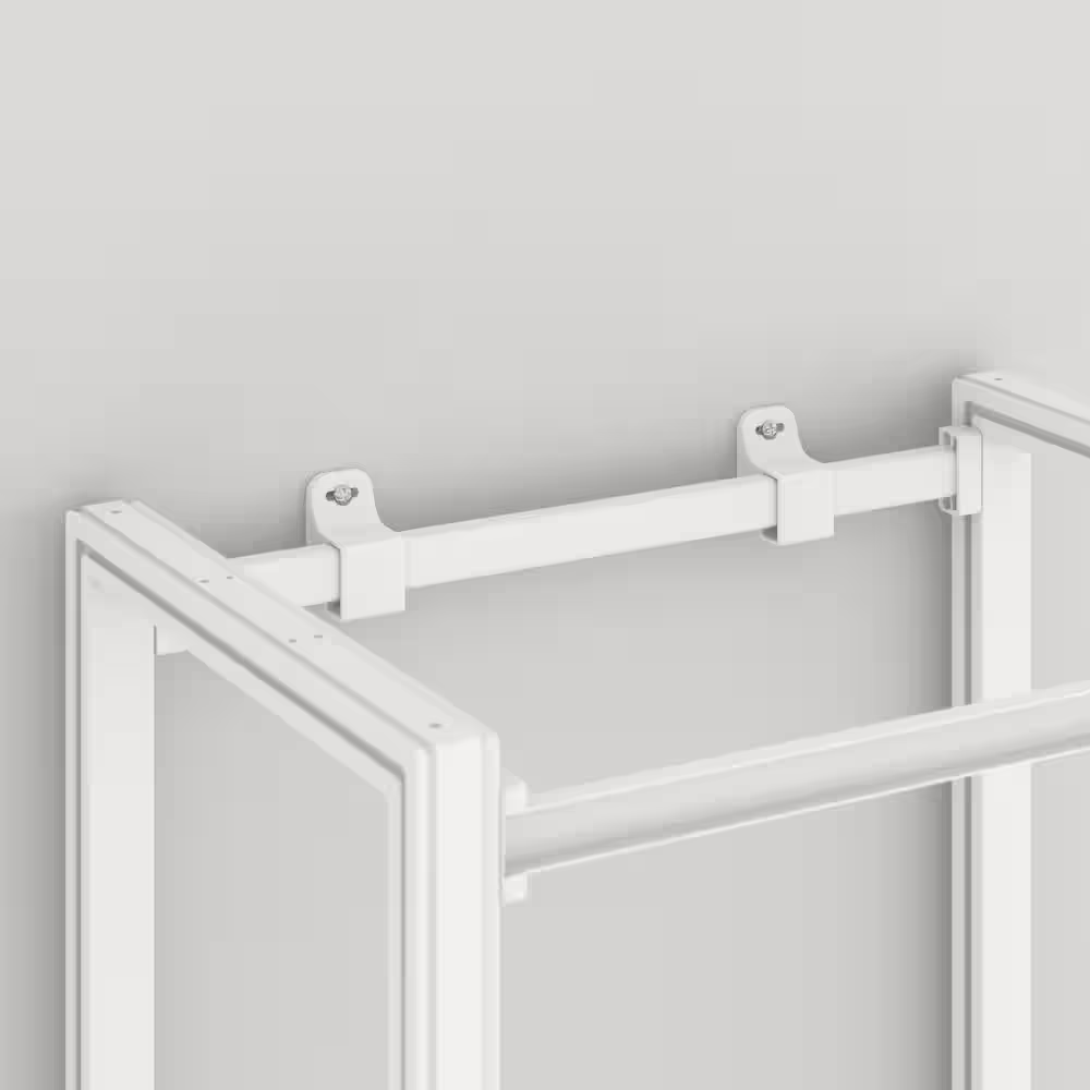 CLOSETS By LIBERTY 113 in. W White Adjustable Tower Wood Closet System with 3 Drawers and 18 Shelves