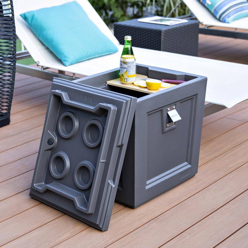 Mayne Fairfield 50 qt. Graphite Grey Patio Cooler