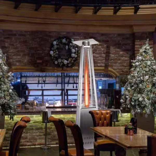 Uixe 40,000 BTU Hammer Golden Pyramid Flame Propane Patio Heater