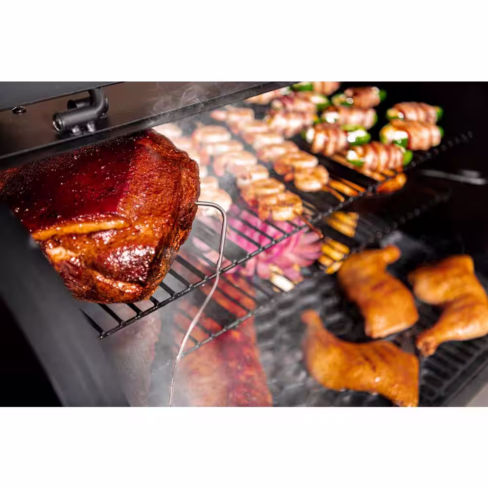 OKLAHOMA JOE'S Rider 1200 DLX Pellet Grill and Smoker in Black with 1,234 sq. in. Cooking Space