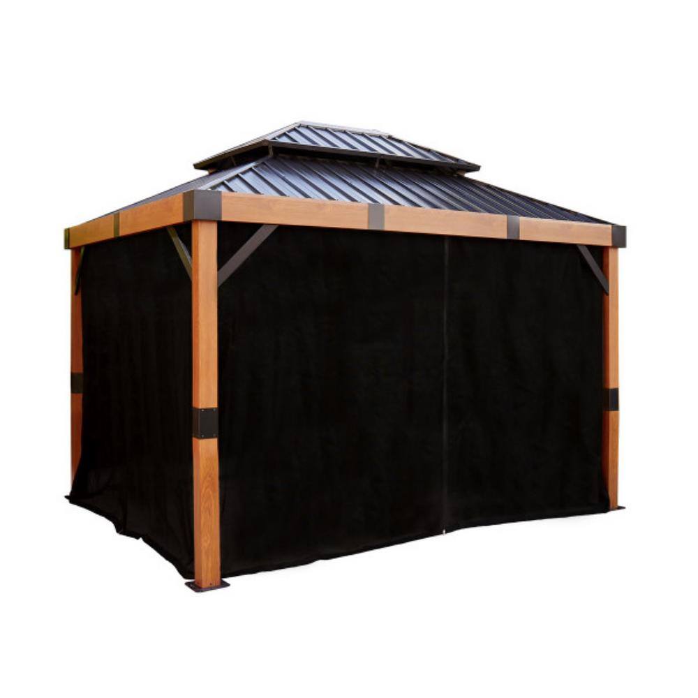 Sojag FONTANA #40/Wood 10 ft. x 12 ft. ST RF MESH SS Gazebo