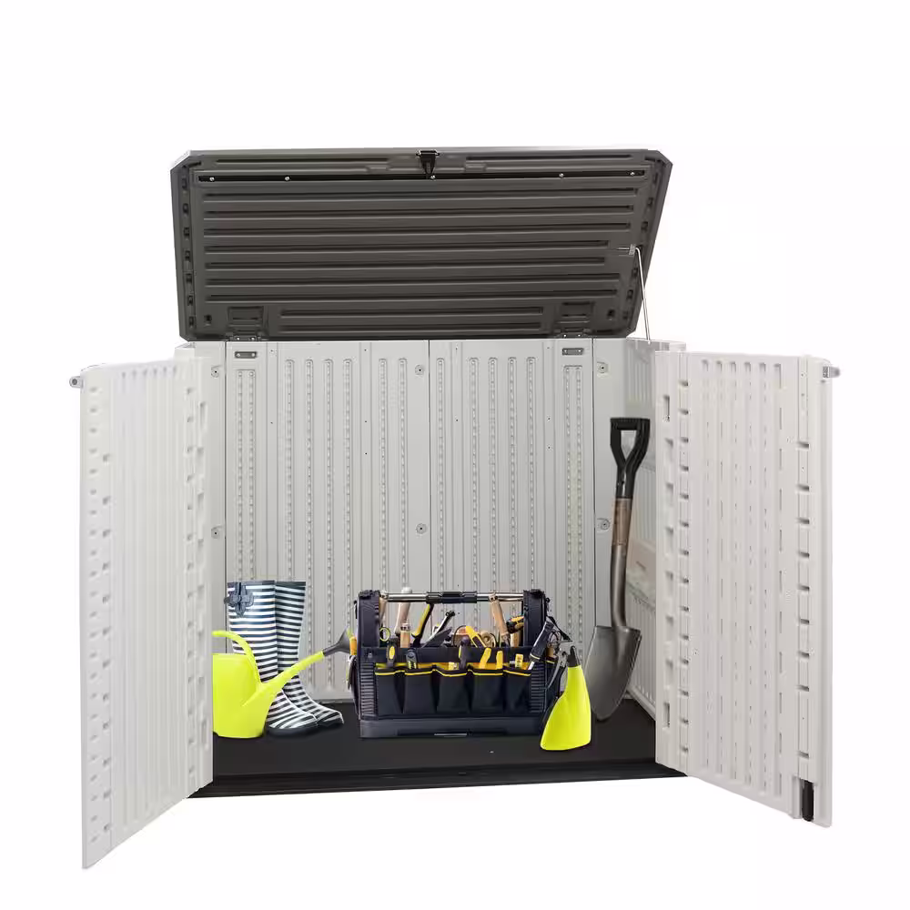 None 264 Gal. Storage Box in White