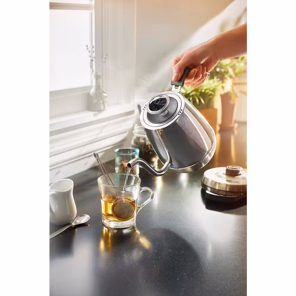 KitchenAid Precision 4.25-Cup Gooseneck Stainless Steel Electric Kettle with Alarm