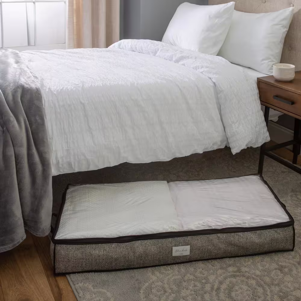 SIMPLIFY Under-the-Bed Storage Bag in Black