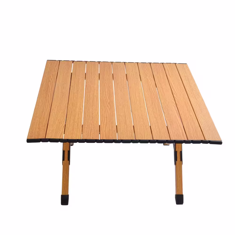 None Portable Square Metal 23.6 in. x 23.6 in. x 19.5 in. Outdoor Picnic Table