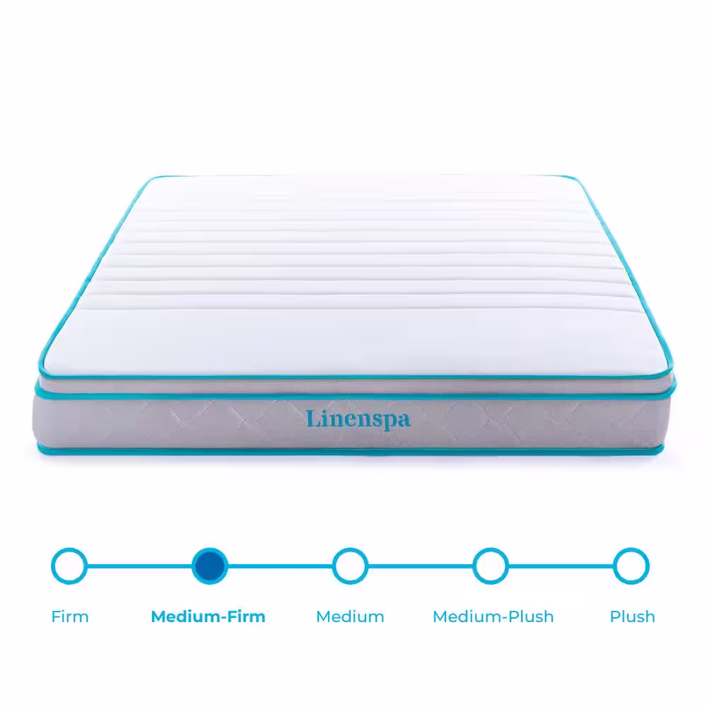 Linenspa Essentials AlwaysCool 8in. Firm Hybrid Tight Top Twin Mattress