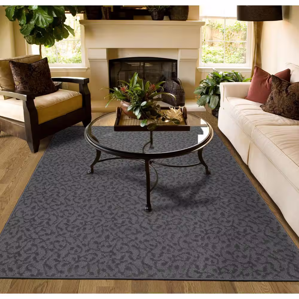 Garland Rug Ivy Cinder Gray 12 ft. x 12 ft. Area Rug