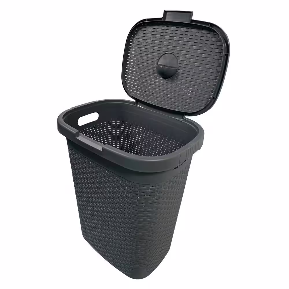 Modern Homes MH 50 l Capacity Gray Plastic Laundry Hamper