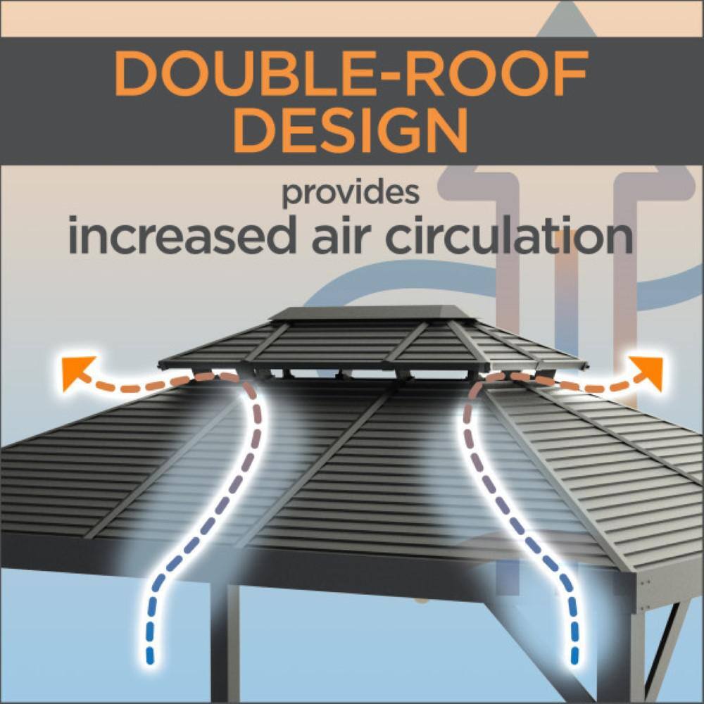 Sojag Sojag Monaco Champagne 10 ft. x 10 ft. Gazebo