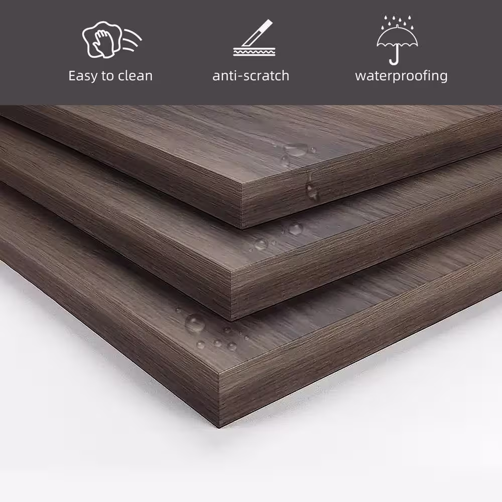 THE RIGHT PATH 118 in. Modern Walnut Veneer Retractable TV Stand Extendable Media Console with 3 Drawers