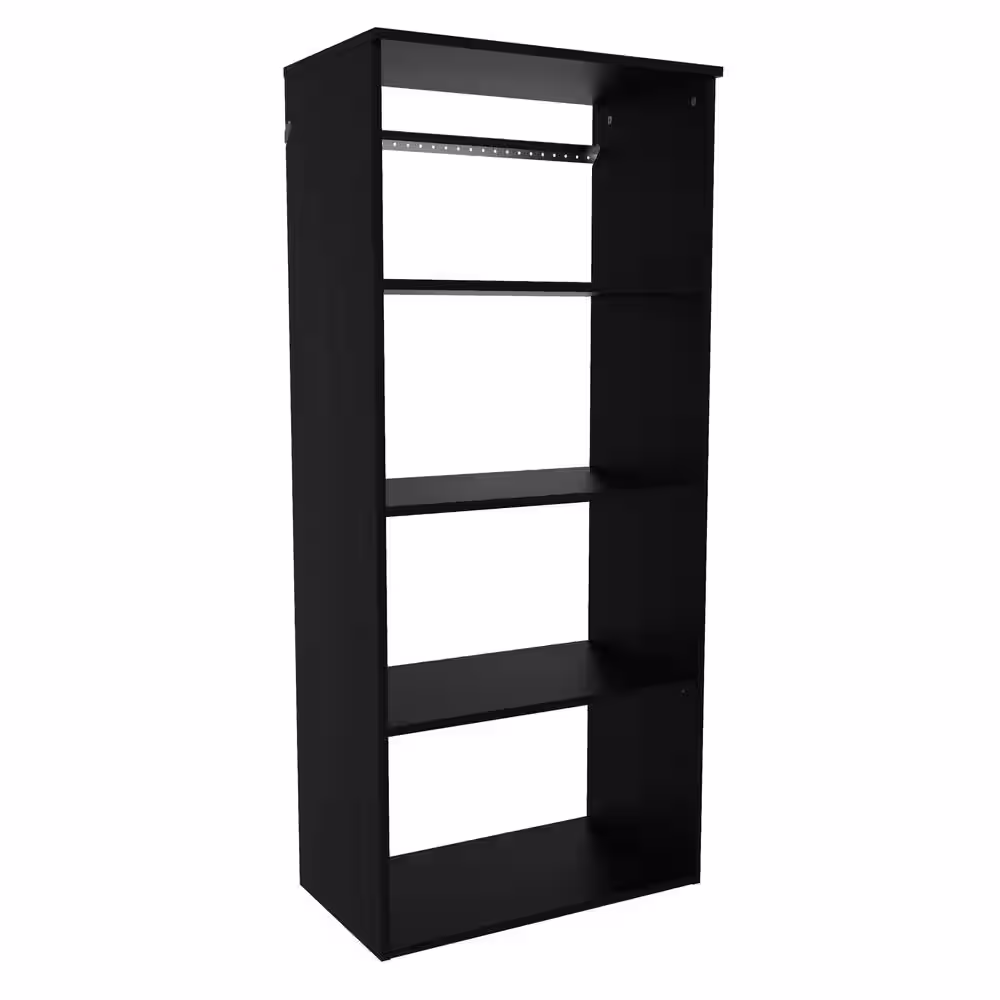 ClosetMaid Style+ 25 in. W Noir Hanging Wood Closet Tower
