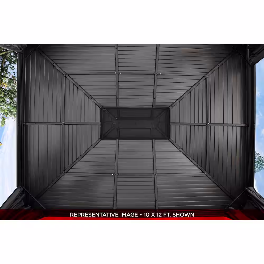 Sojag Ventura 10 ft. x 14 ft. Dark Grey Double Roof Rustproof Aluminum Framed Gazebo