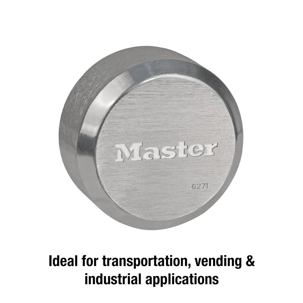 Master Lock Heavy Duty Outdoor Padlock with Key, Hidden Shackle