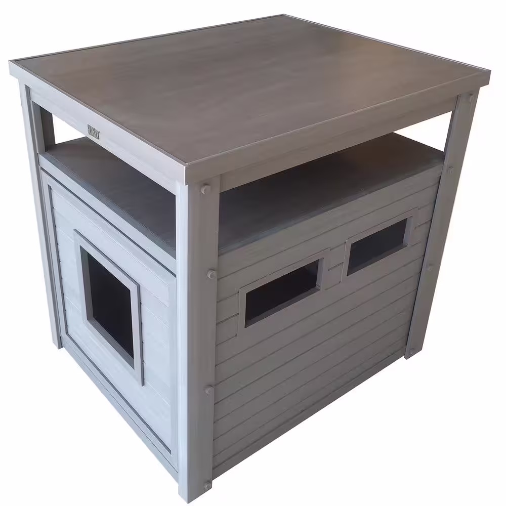 New Age Pet ECOFLEX Litter Box Cover End Table in Grey