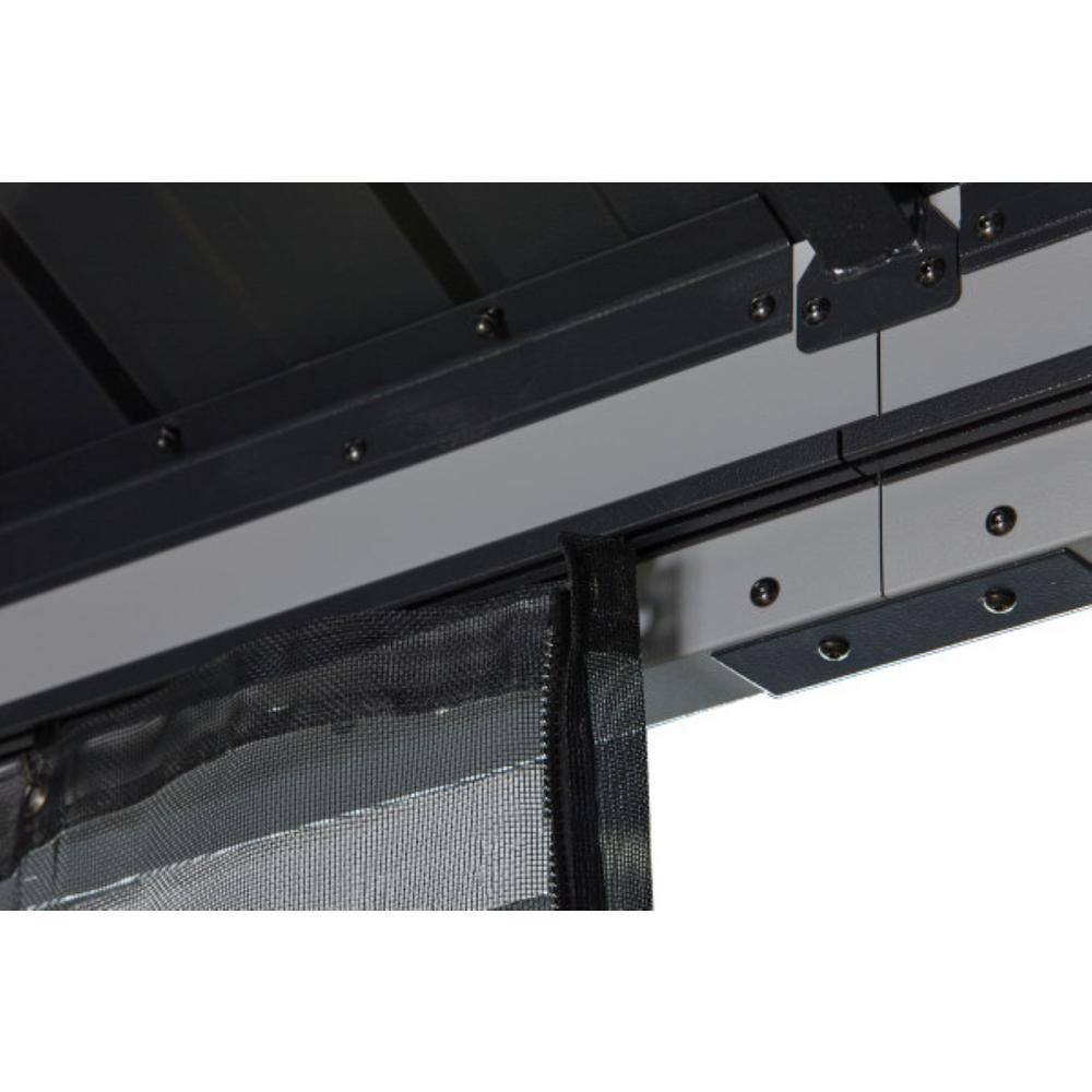 Sojag Lena 12 ft. x 12 ft. Grey Hard Top Rustproof Aluminum Framed Gazebo