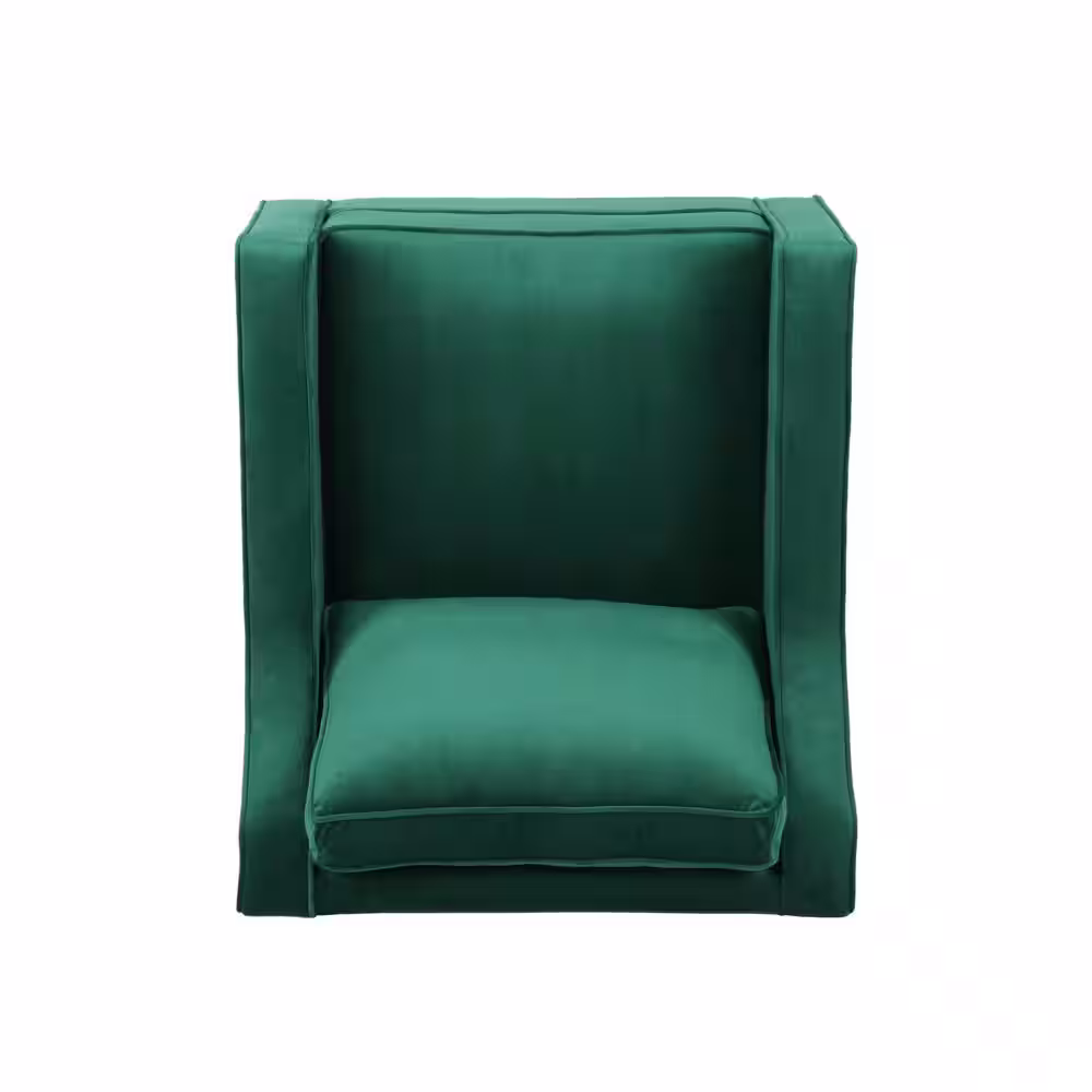 Noble House Milo Green Velvet Upholstered Club Chair