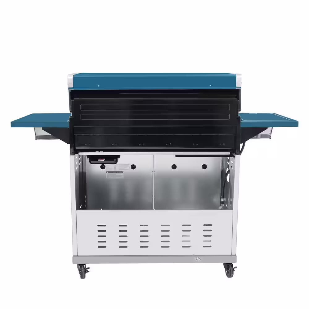 Royal Gourmet 6-Burner Propane Gas Grill in Blue with Sear Burner and Side Burner