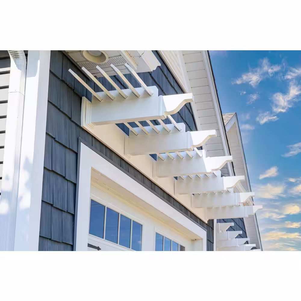 ModernPergolaKits Eyebrow 2 ft. x 12 ft. Attached Pergola