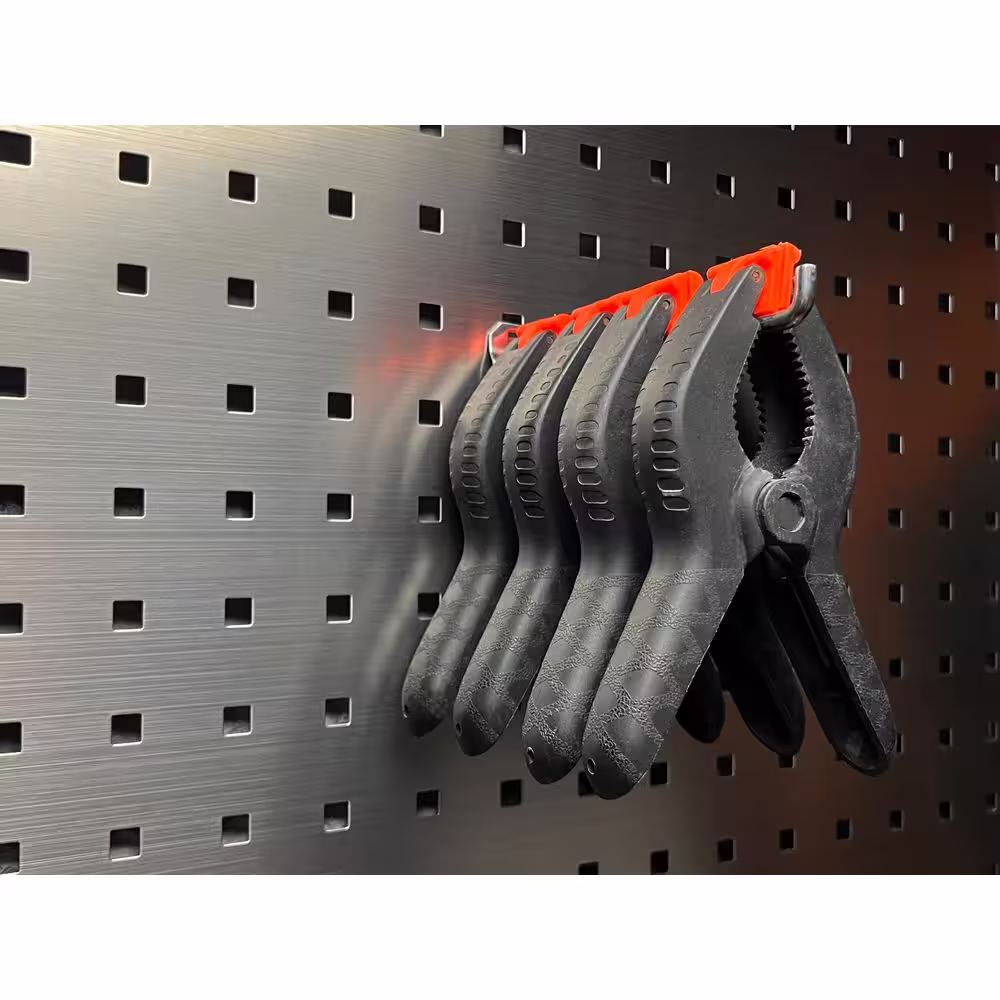 Triton Products 6 in. Single Rod 90 Bend Stainless Steel LocBoard Hooks (3-Pack)