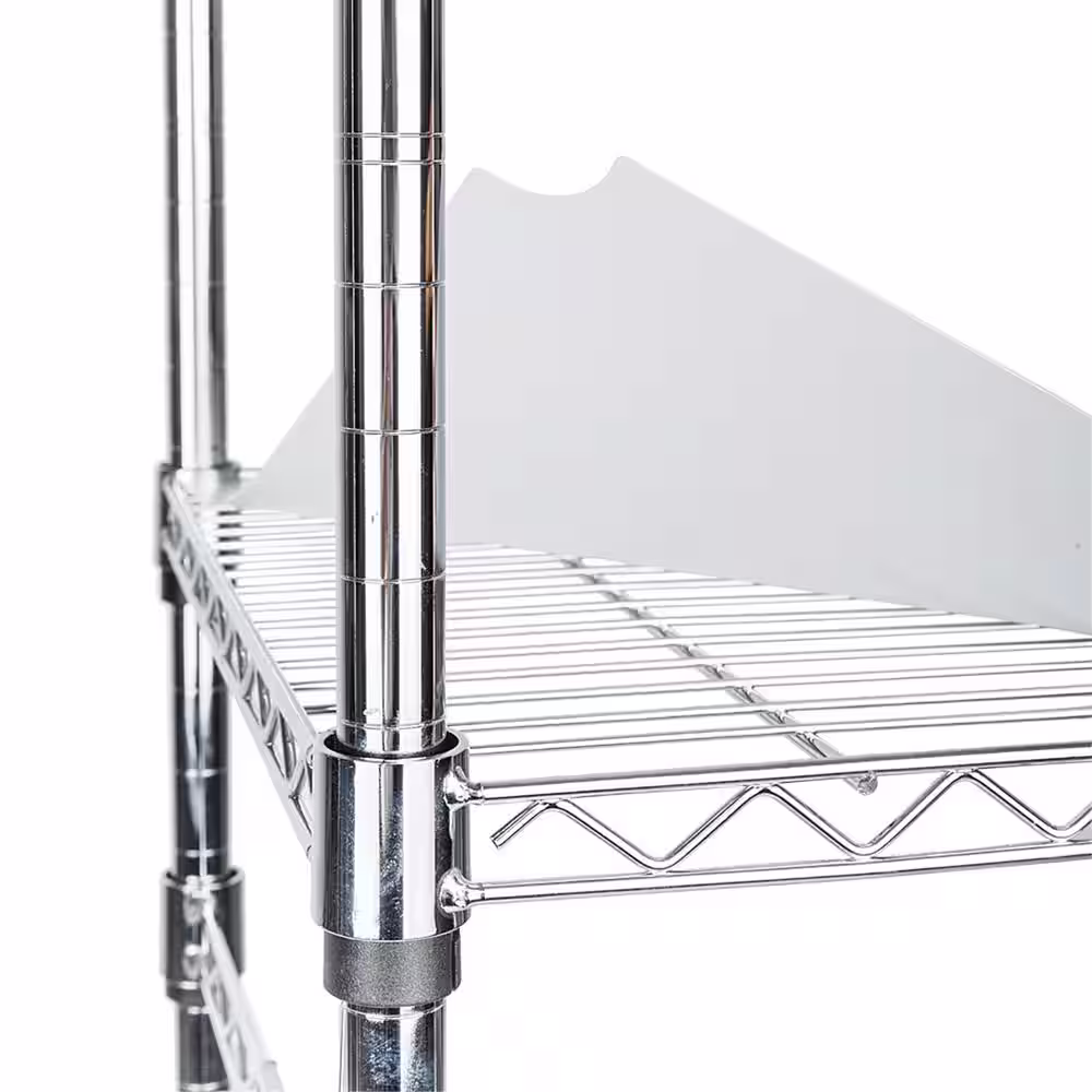 None 58 in. W - 85 in. W Silver Adjustable Tower Wire Closet System