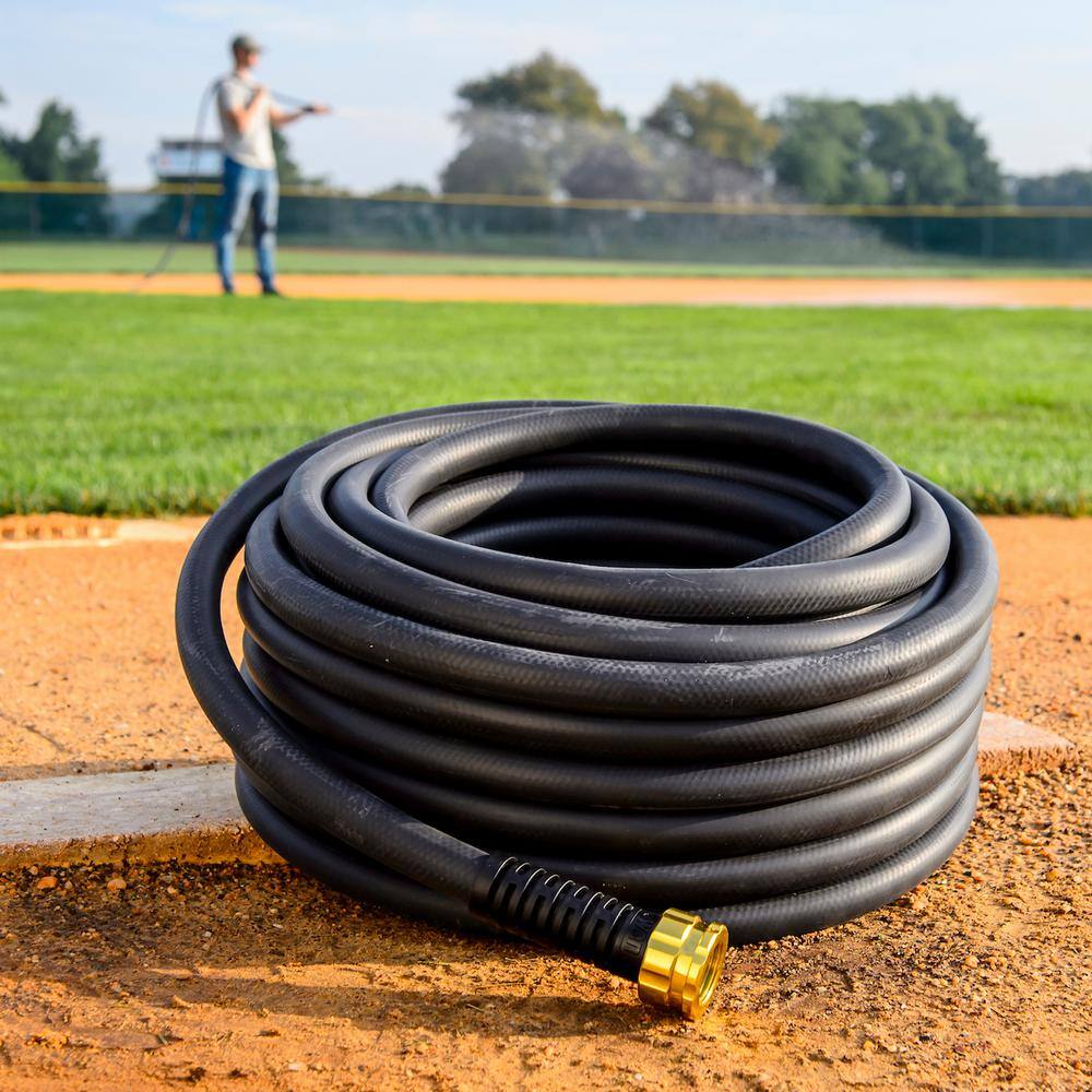 Element MaxLite 3/4 in. x 50 ft. Heavy-Duty Premium Rubber Plus Water Hose