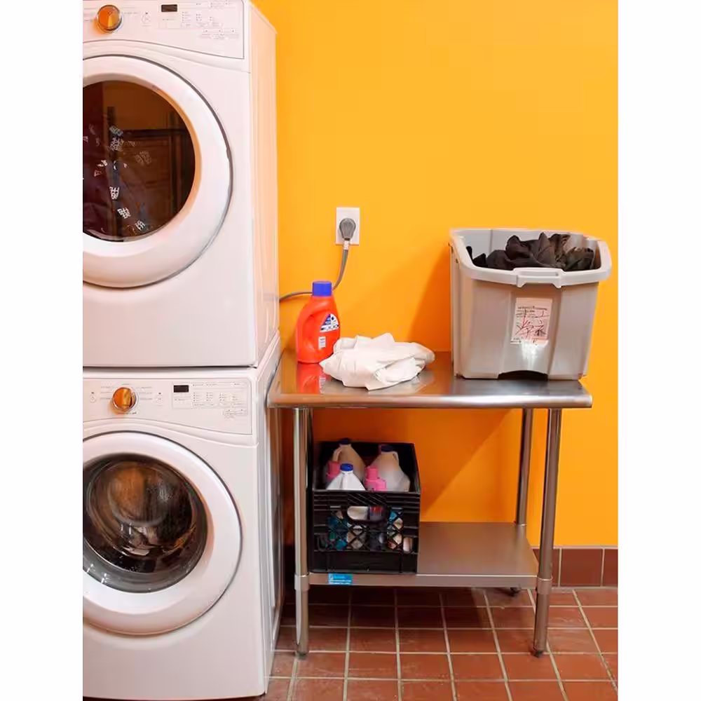 AMGOOD 30 in. x 60 in. Stainless Steel Kitchen Utility Table with Adjustable Bottom Shelf