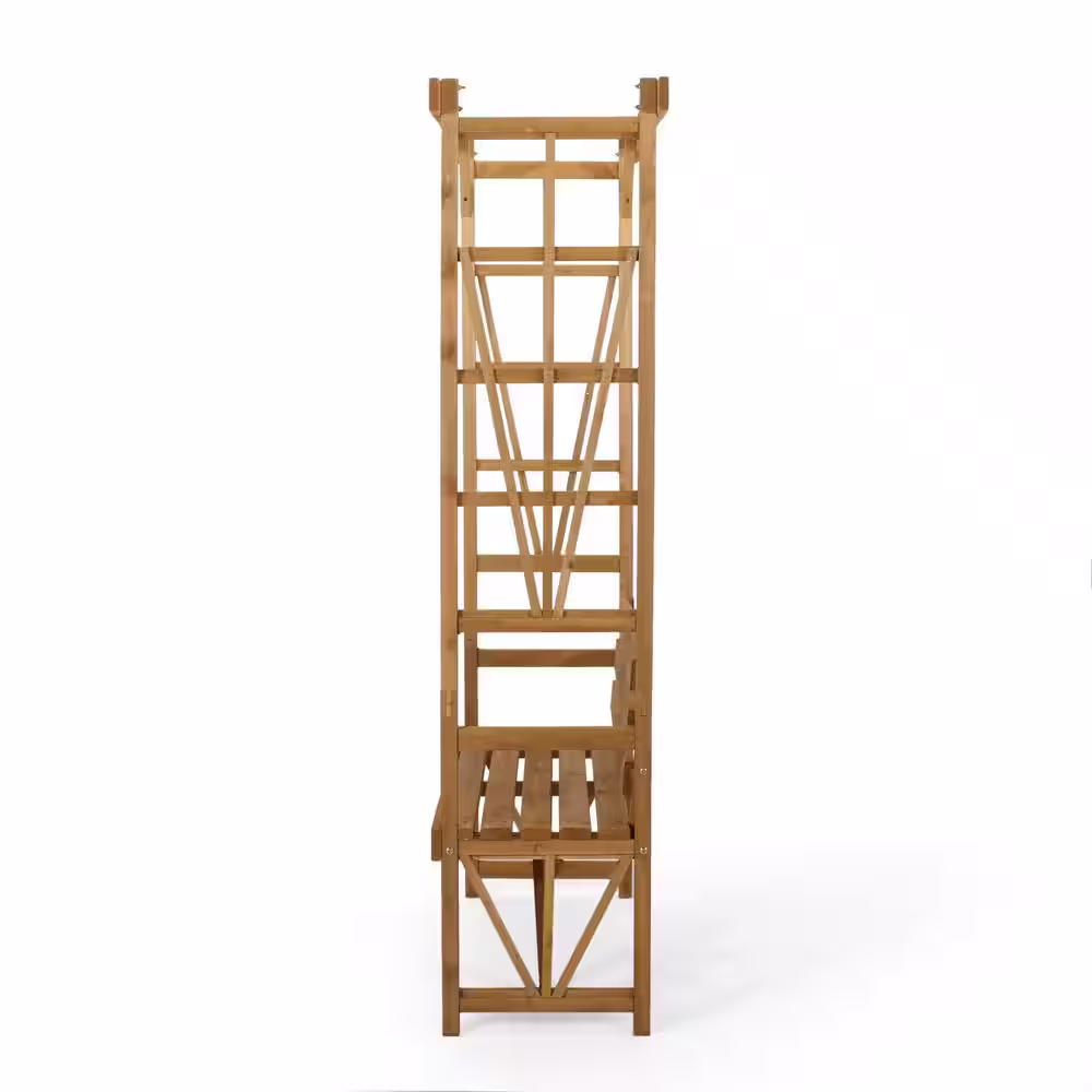 Noble House Lyanna Teak Brown Bench 80.00 in. x 58.50 in. x 19.25 in.