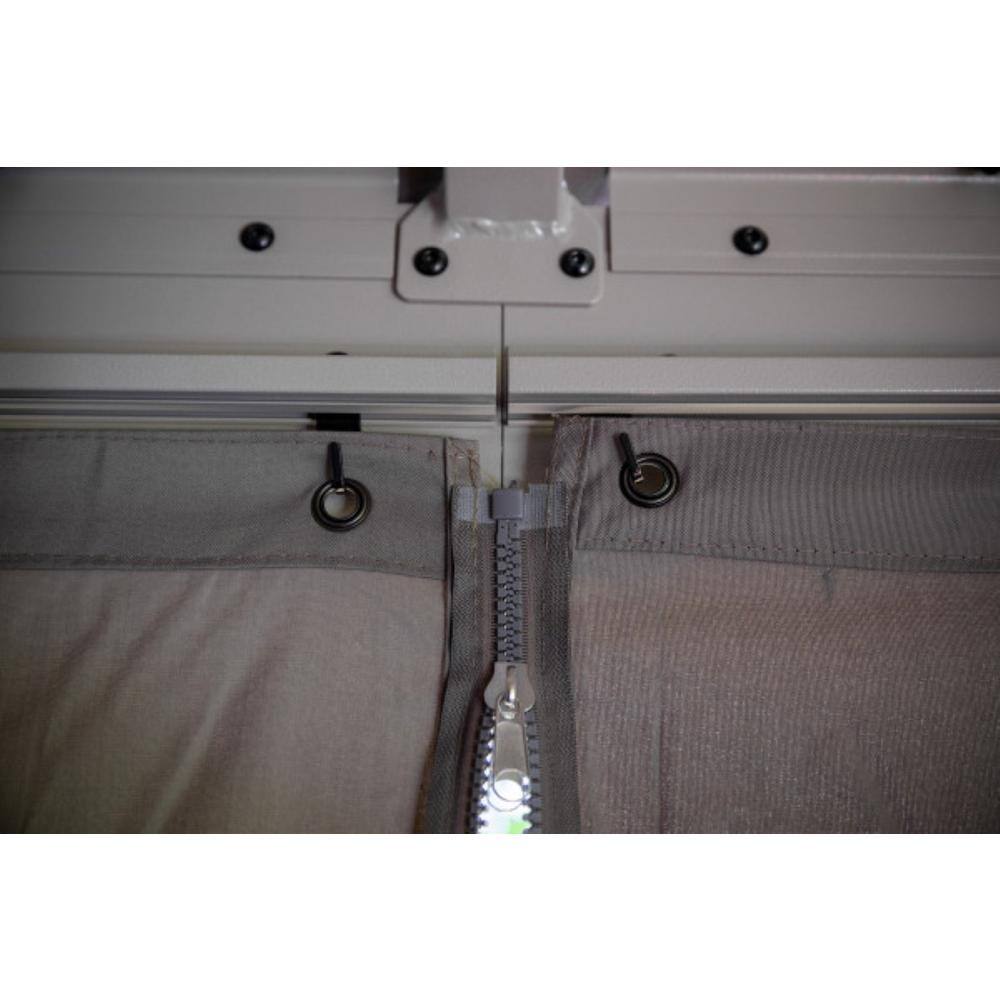 Sojag Monaco/Messina/Mykonos 12 ft. x 12 ft. Spun Polyester Curtains in Taupe