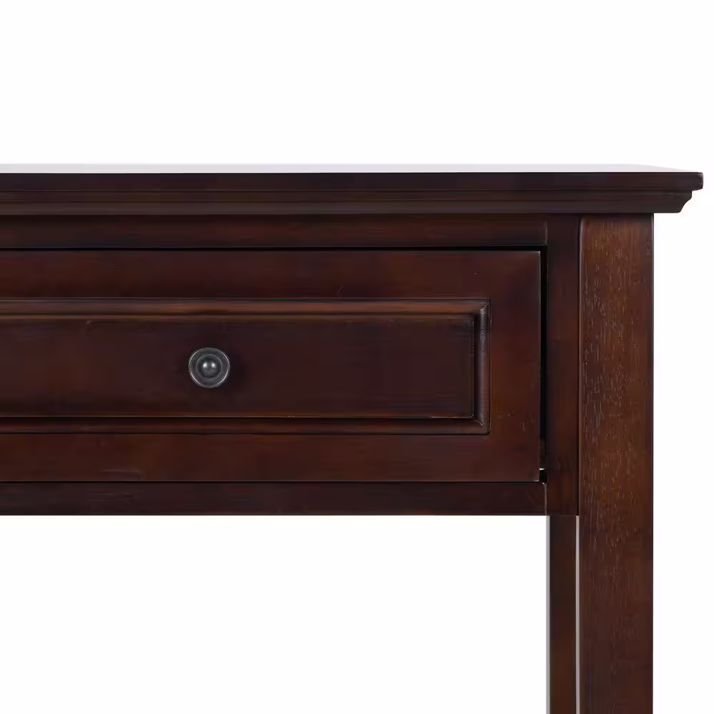 None Lockie 39.4 in. Rectangle Wood Console Table with 1-Drawer