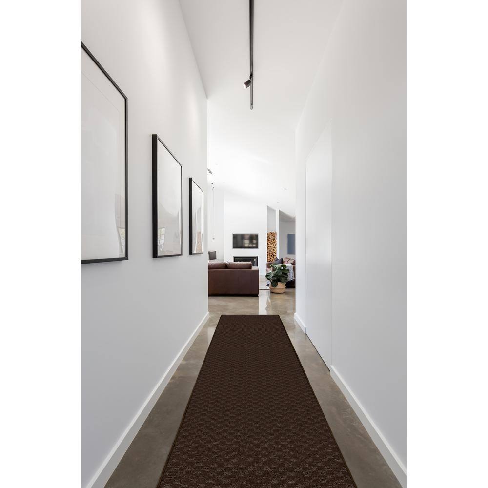 Garland Rug Medallion Mocha 3 ft. x 8 ft. Runner Rug
