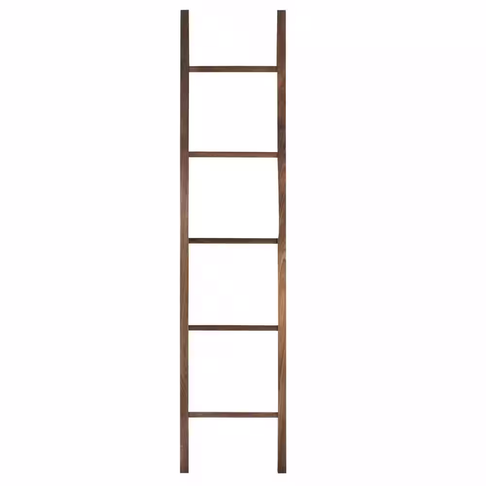 American Trails 19 in. W x 1.75 in. D Natural Decorative Ladder with Solid Walnut