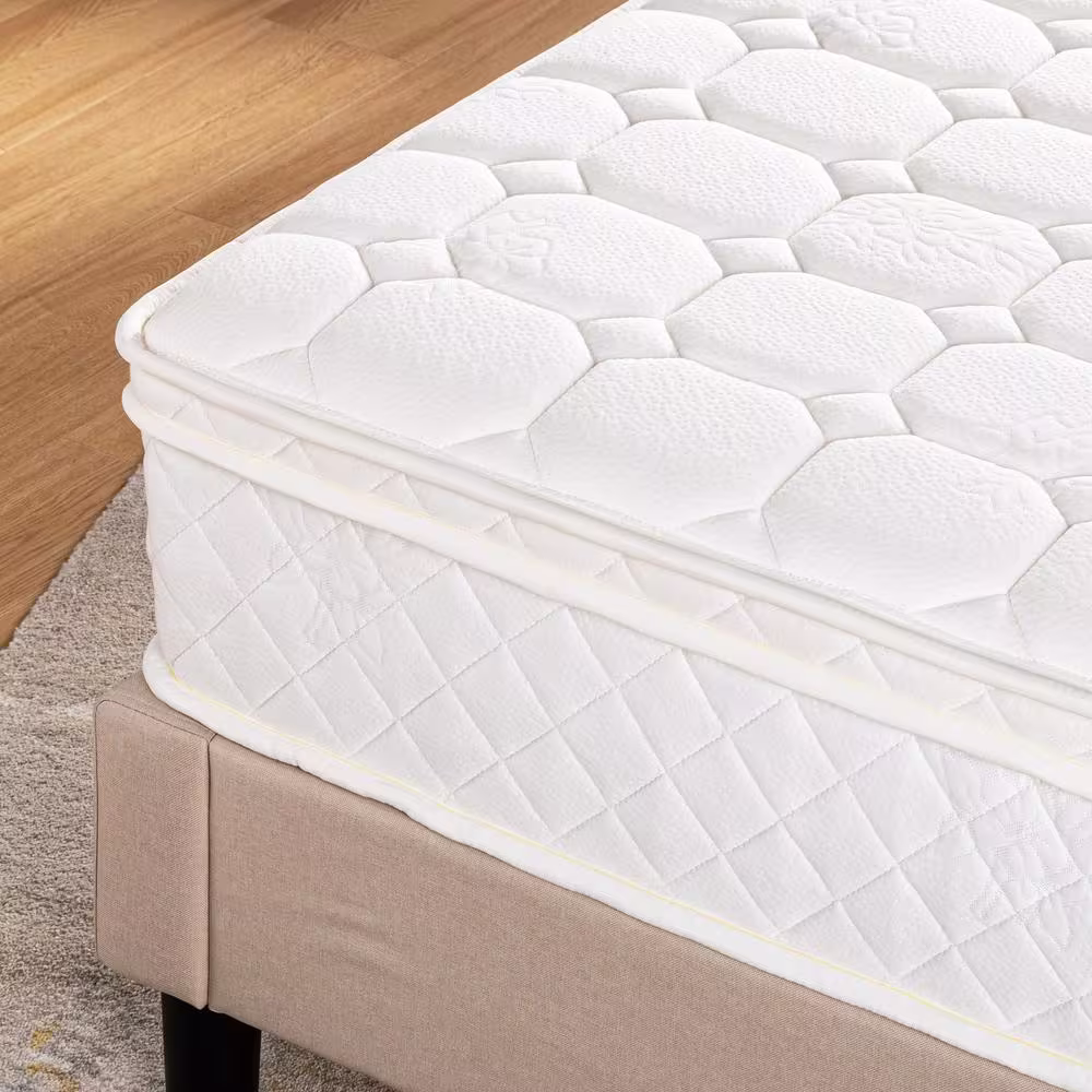 best price mattress Full Medium Pocket Spring Euro Top 10 in. Bed-in-a-Box Mattress