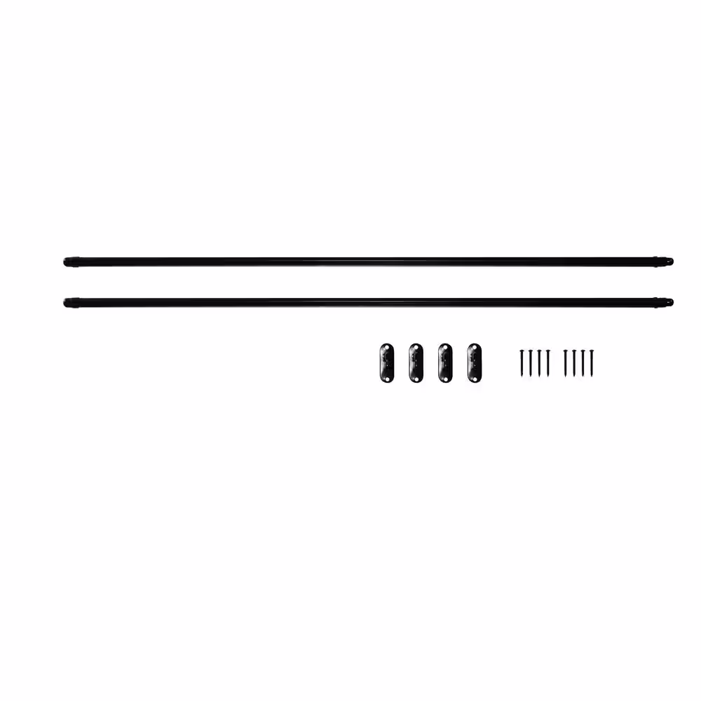 None 21 in. - 40 in. Single Curtain Rod in Oil Rubbed Bronze with Finial