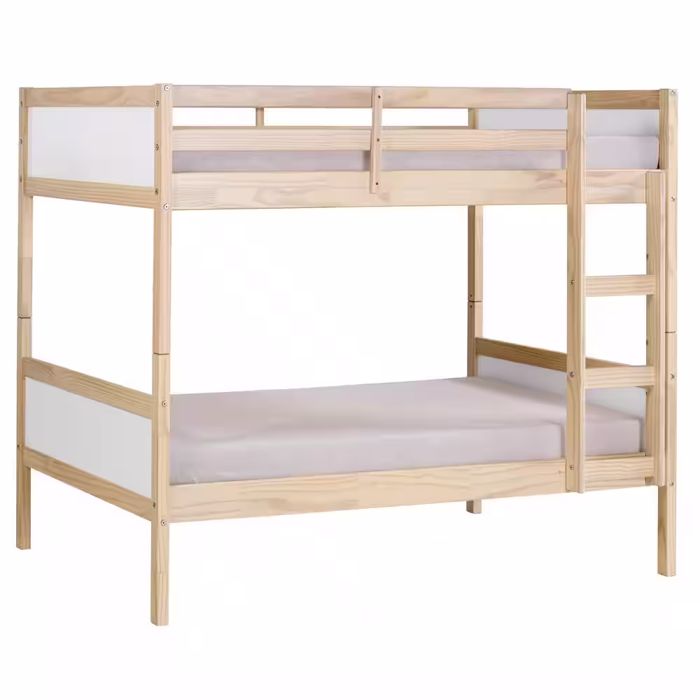 Alaterre Furniture MOD White Twin Over Twin Bunk Bed