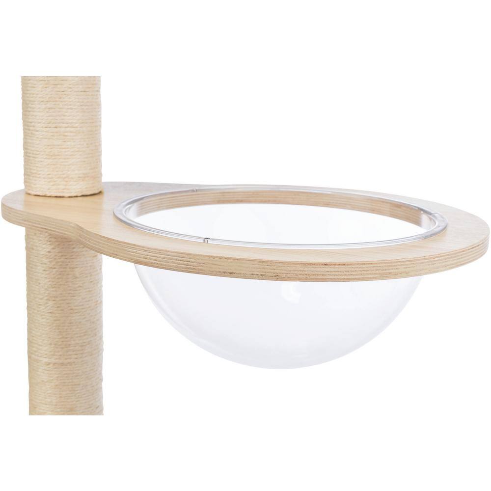 TRIXIE Mateo Wall Mounted Cat Tree, Natural/White