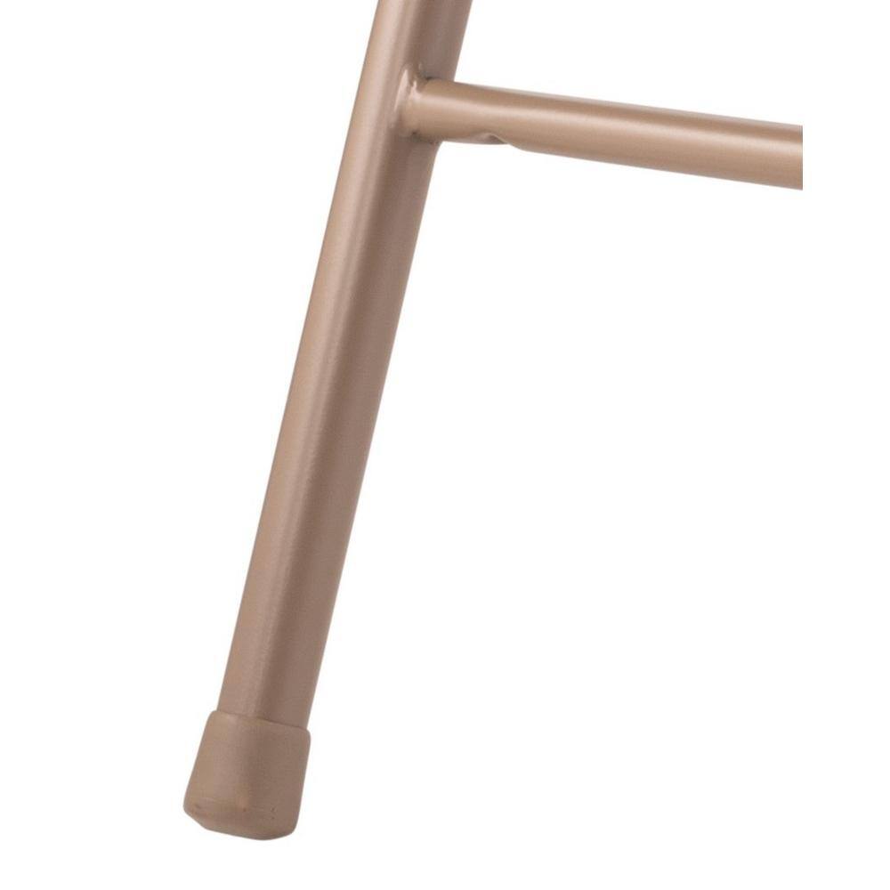 None 900 Star Trail Brown Fabric Padded Metal Frame Folding Chair (4-Pack)