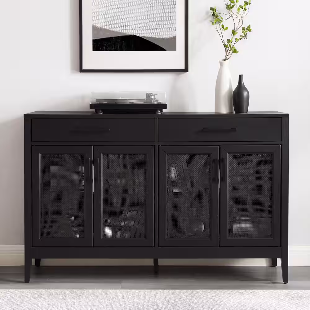 CROSLEY FURNITURE Milo Black Sideboard