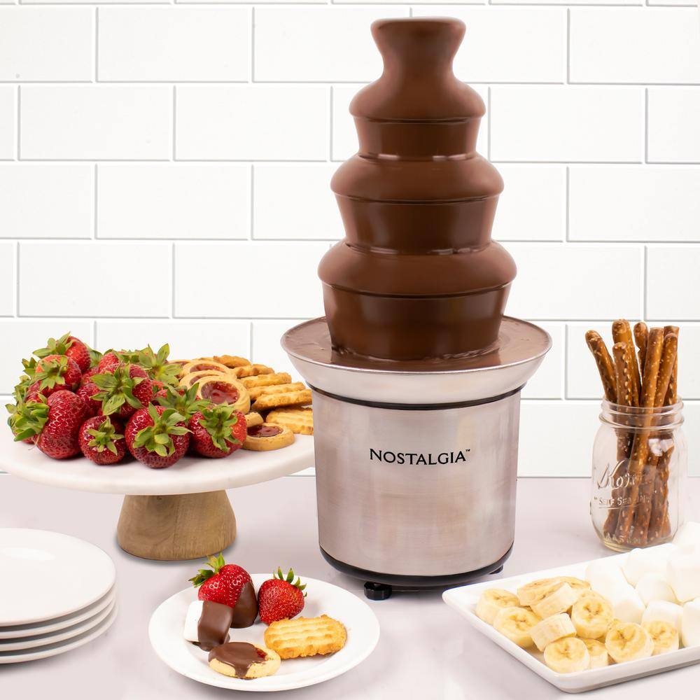 Nostalgia 4-Tier Stainless Steel Chocolate Fountain