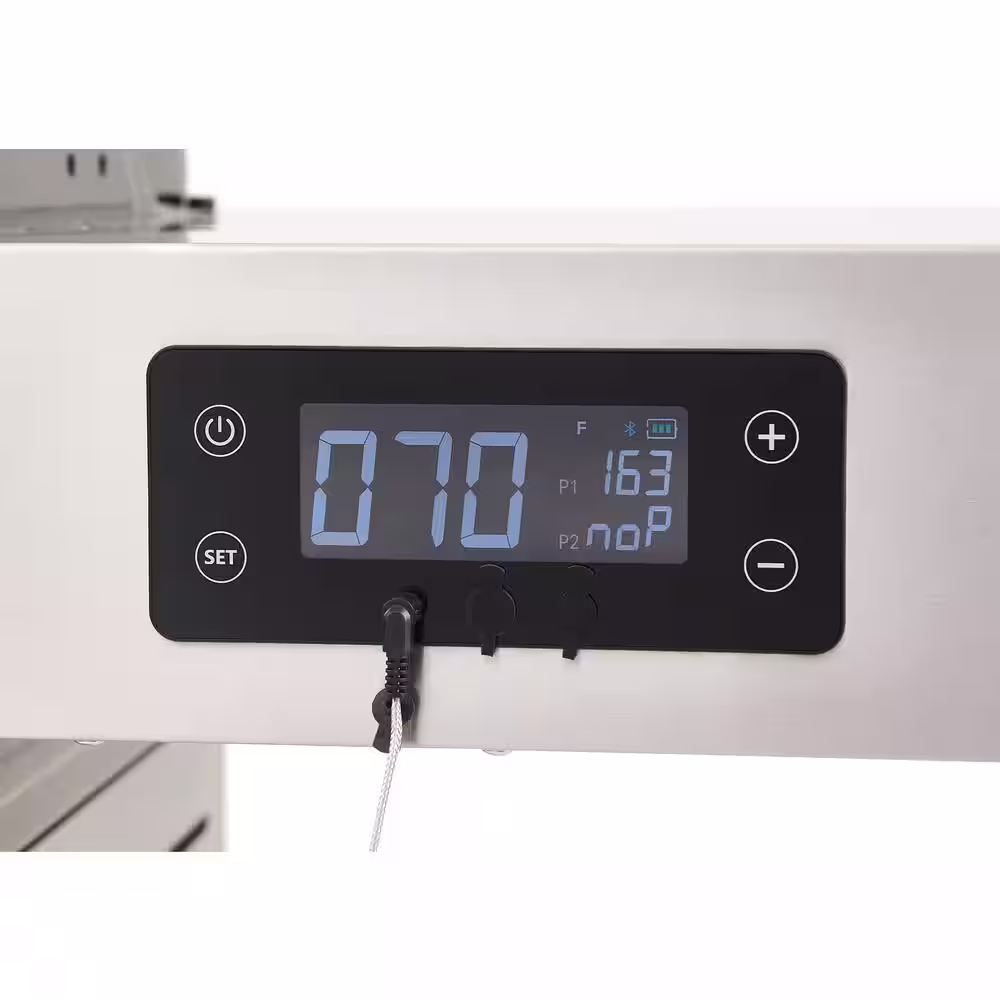 Monument Grills Denali 6-Burner Propane Gas Grill in Stainless with Clearview Lid, 3-Phase LED Controls and Side Burner Box A