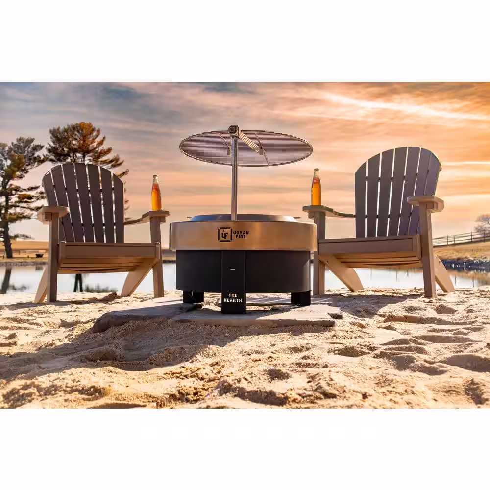 None The Hearth 13 in. H Carbon Edition Steel Fire Pit with Smokeless Technology