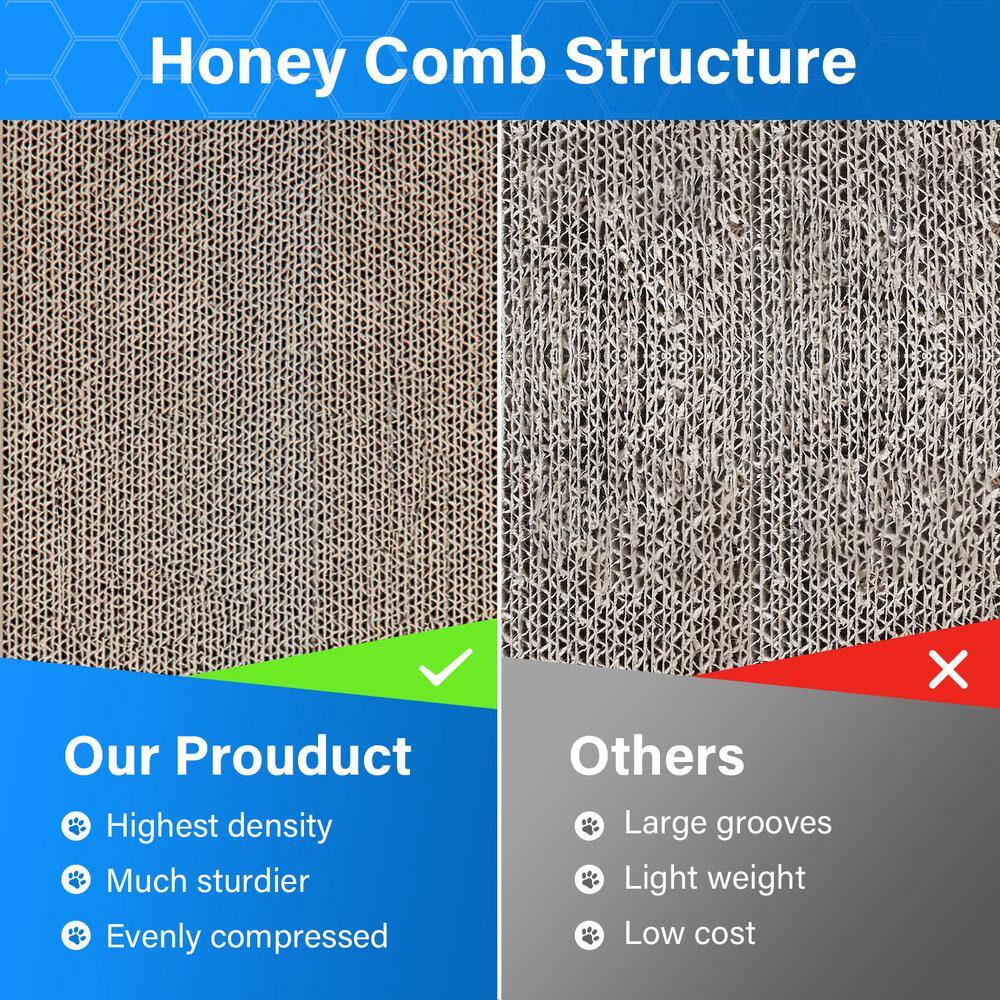 None Cat Scratcher Post Board, Mount Fuji Shape Cat Scratching Lounge Bed