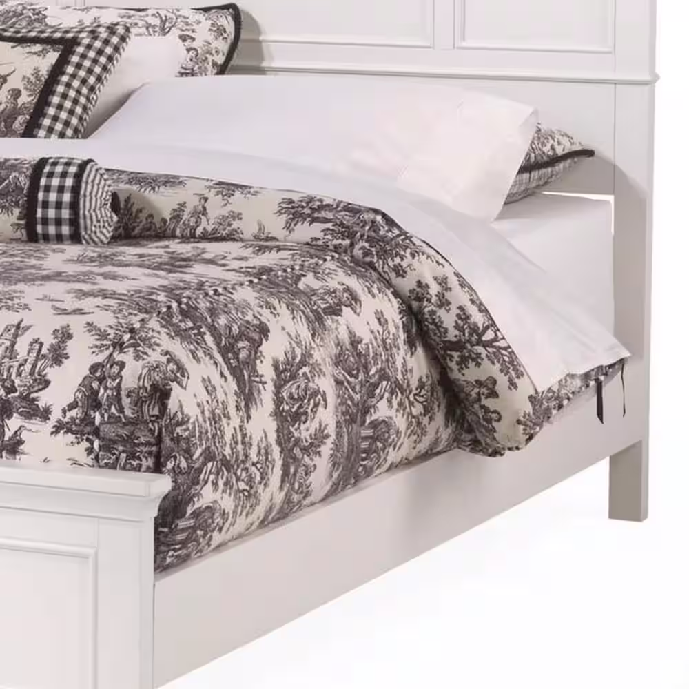 HOMESTYLES Naples Off-White Queen Bed