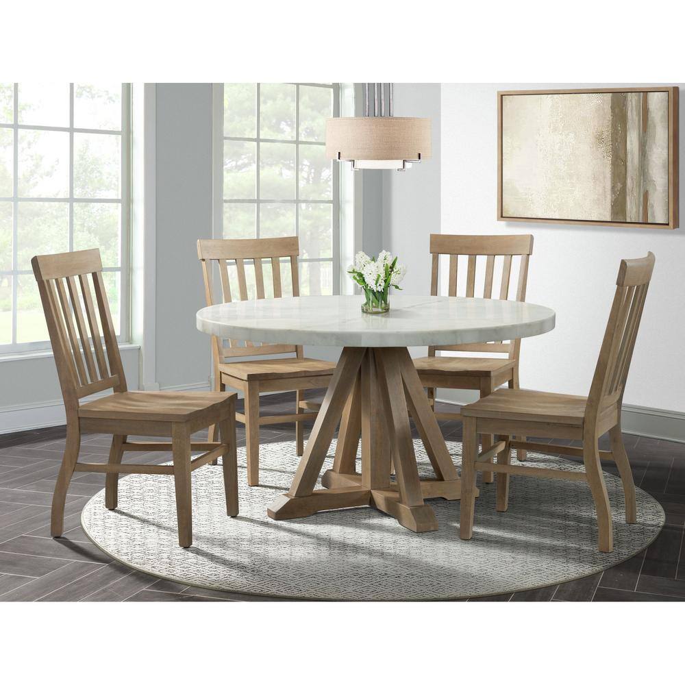 Picket House Furnishings Liam Natural Slat Back Side Chair Set